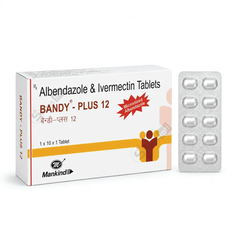 Bandy Plus 12mg (Ivermectin (12mg) + Albendazole (400mg))