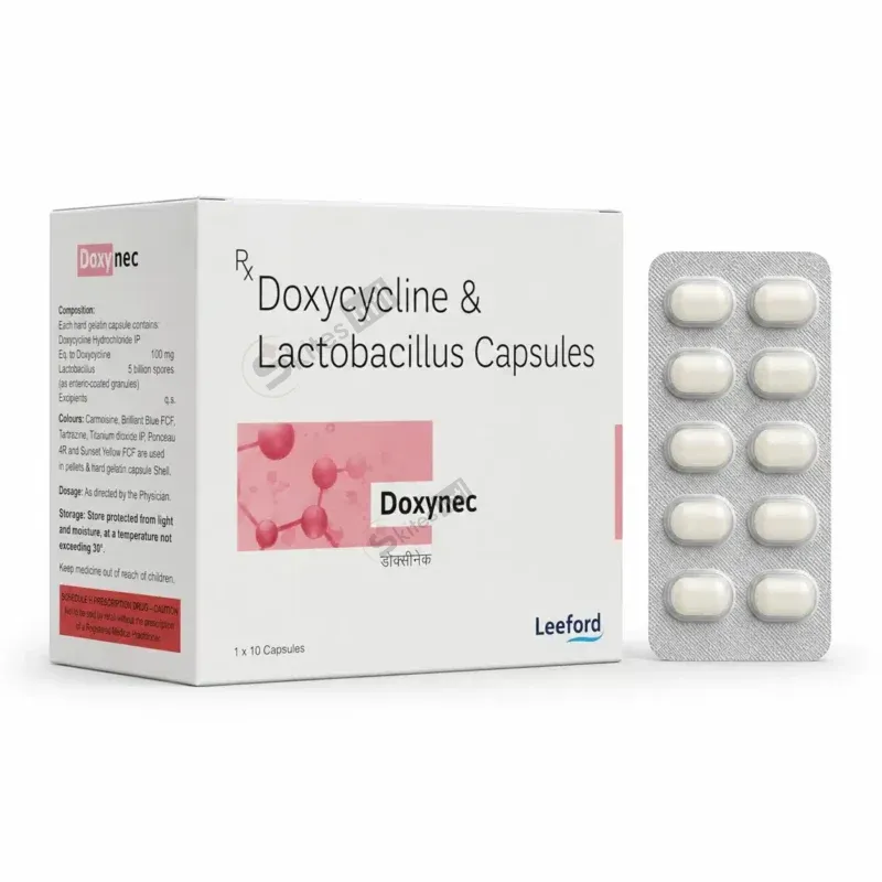 Microdox-LBX Capsule (Doxycycline (100mg) + Lactobacillus (5Billion Spores)
