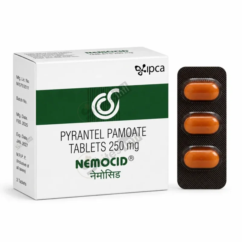 Pyrantel pamoate 250mg (Nemocid 250Tablet)