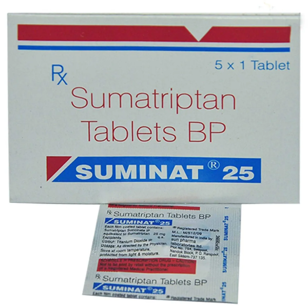 Sumatriptan 25mg ( Suminat 25mg Tablet )