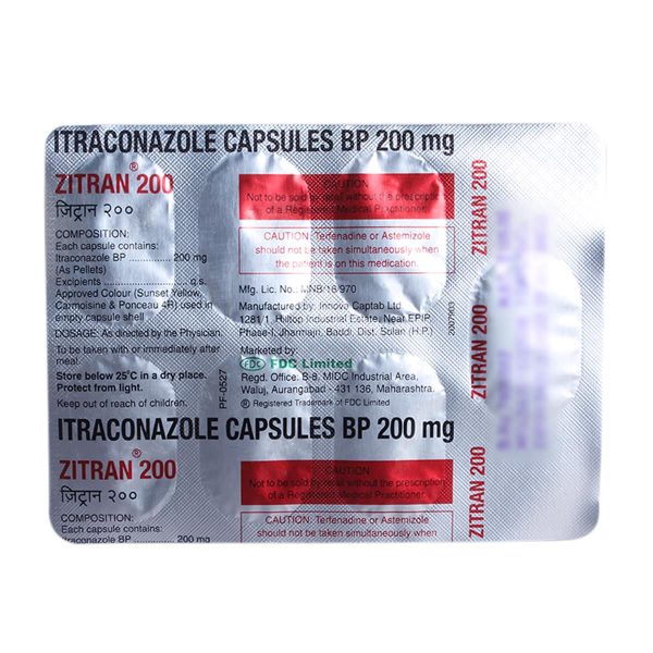 Zitran 200 mg (Itraconazole 200mg) - Image 2