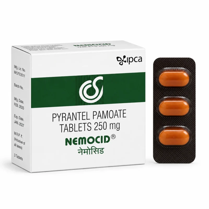 Pyrantel pamoate 250mg (Nemocid 250Tablet)