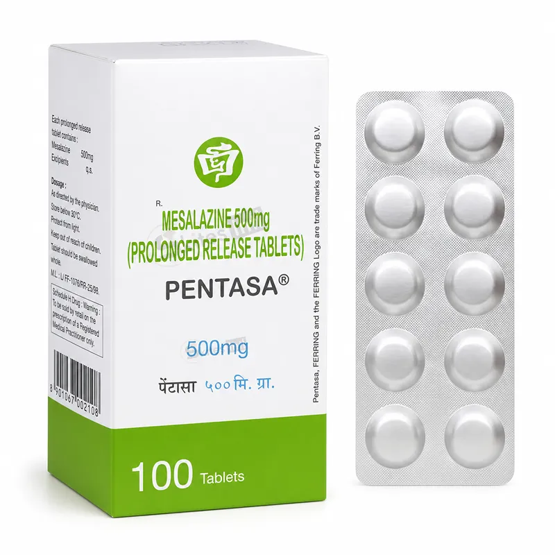 Pentasa 500mg Tablet PR (Mesalazine 500 mg)