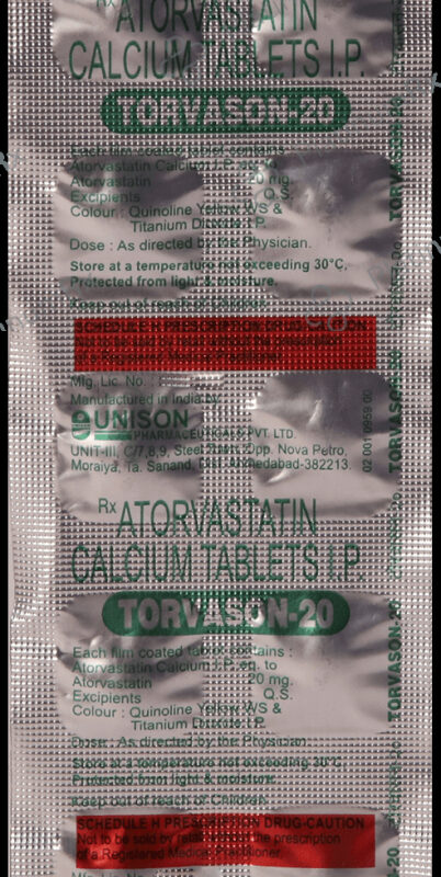 Torvason 20 (Atorvastatin 20mg)