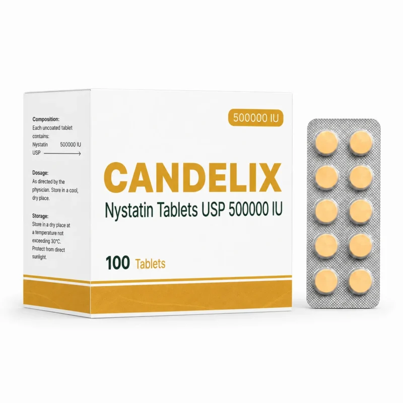 Nystatin Tablets USP 500000 IU(Candelix)