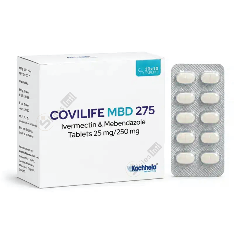 Ivermectin And Mebendazole Tablets 25mg/250mg(Covilife Mbd 275)