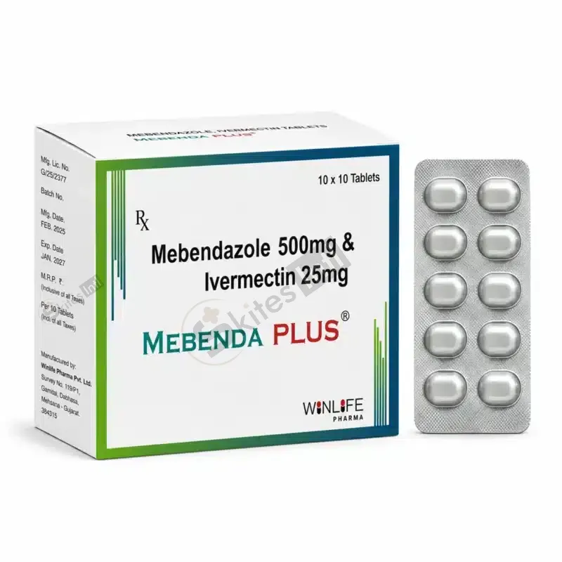 Mebendazole 500mg + Ivermectin 25mg (Mebenda Plus)