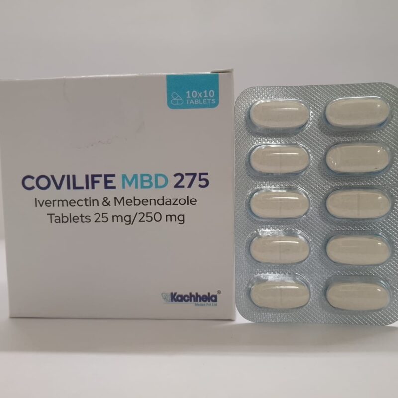 Ivermectin And Mebendazole Tablets 25mg/250mg(Covilife MBD 275)