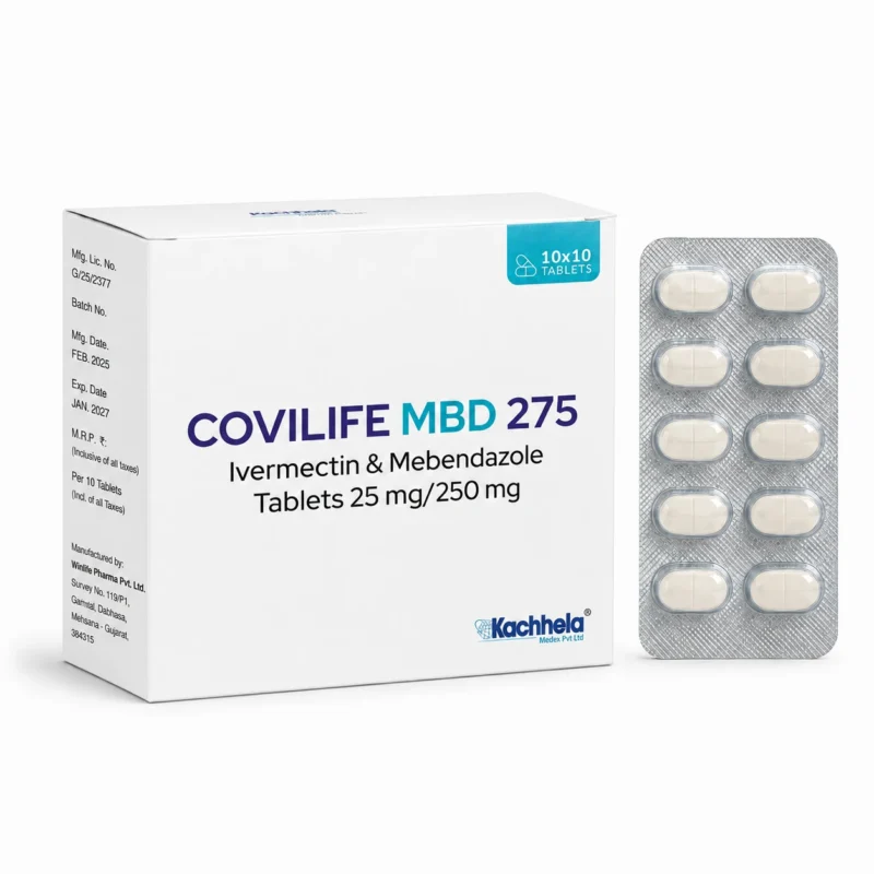 Ivermectin And Mebendazole Tablets 25mg/250mg(Covilife MBD 275)