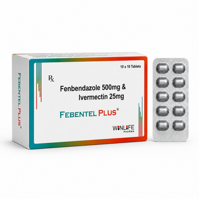 Fenbendazole 500MG & Ivermectin 25MG (Febentel Plus)