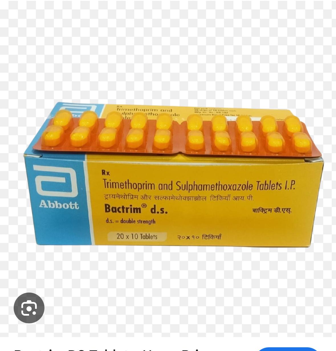 Bactrim DS (Sulfamethoxazole 800 mg + Trimethoprim 160 mg)